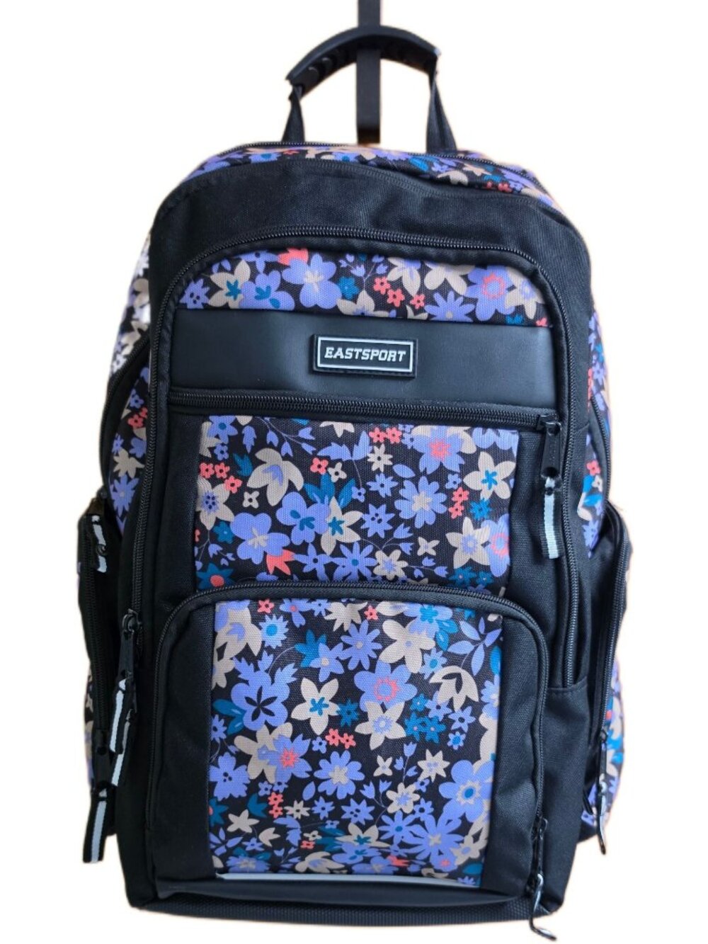 Eastsport Deep Ditsy Floral Raptor Expandable 19" Backpack Laptop Bag GUC